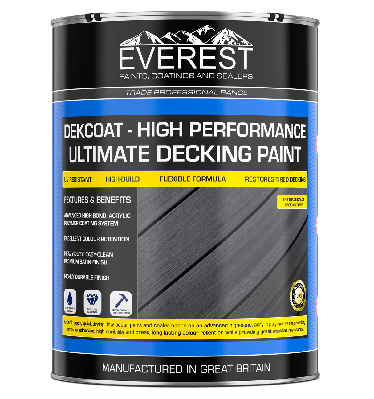 Everest - DEKCOAT - Ultimate Decking Paint - Anti - Slip - Everest Paints