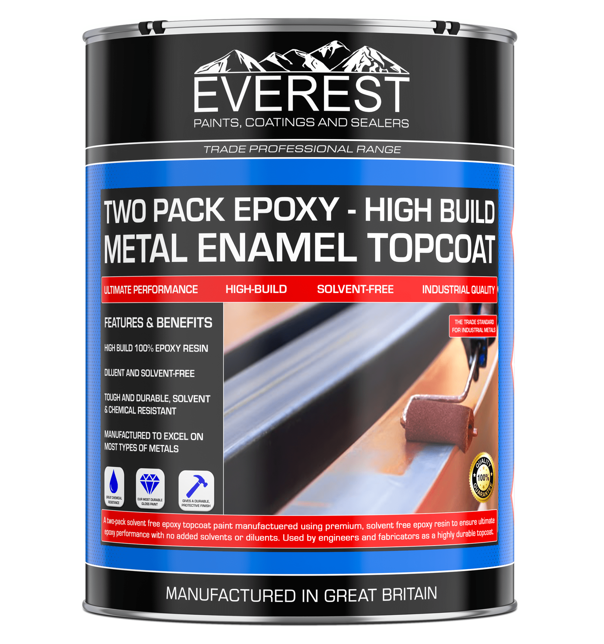 Everest - HB Epoxy Metal Topcoat - Solvent - Free Epoxy - Everest Paints