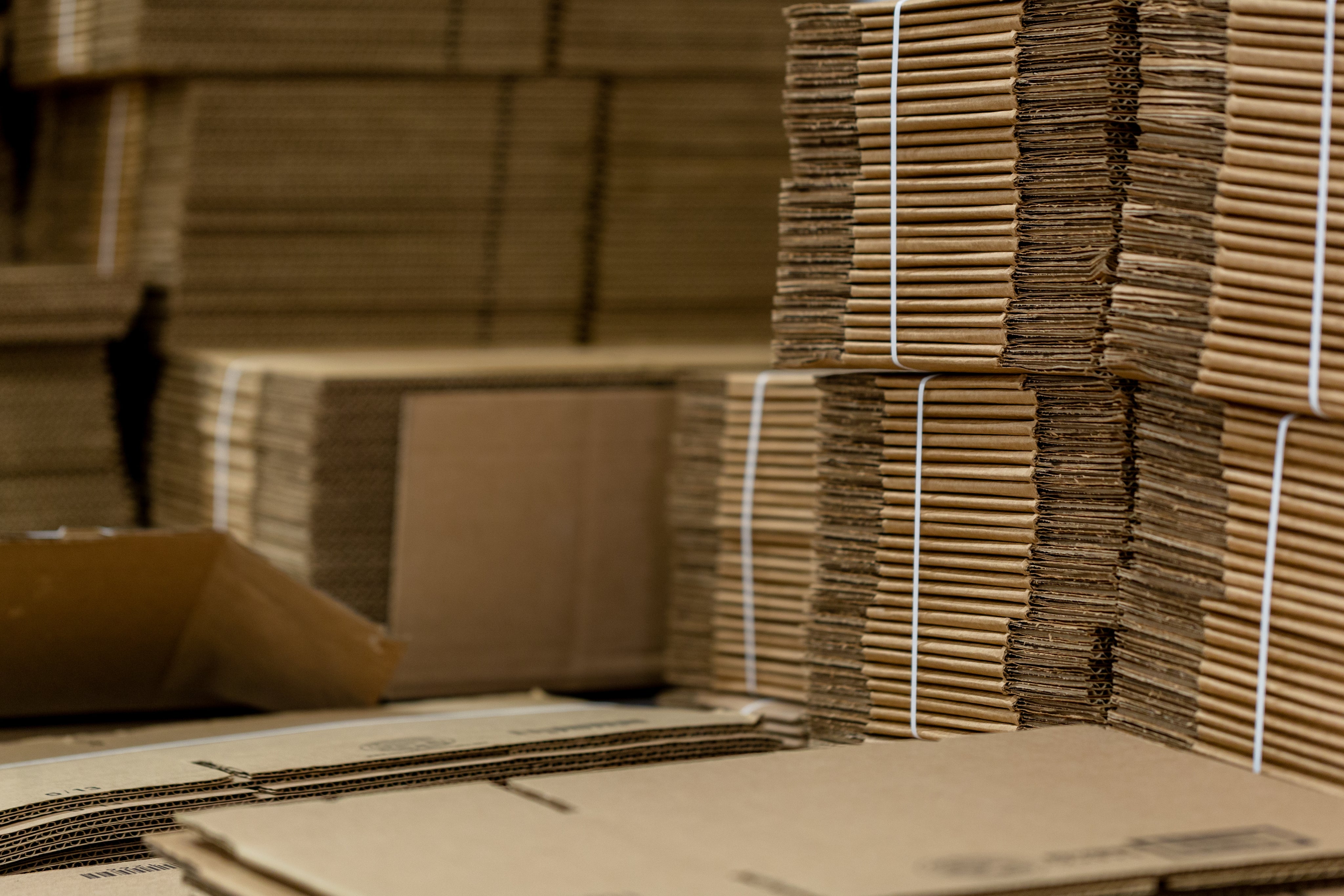 Boxes stacked