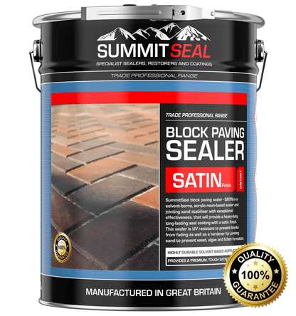 SummitSeal - Block Paving Sealer - Acrylic Solvent Based - Satin - Everest Paints