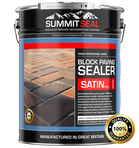 SummitSeal - Block Paving Sealer - Acrylic Solvent Based - Satin - Everest Paints